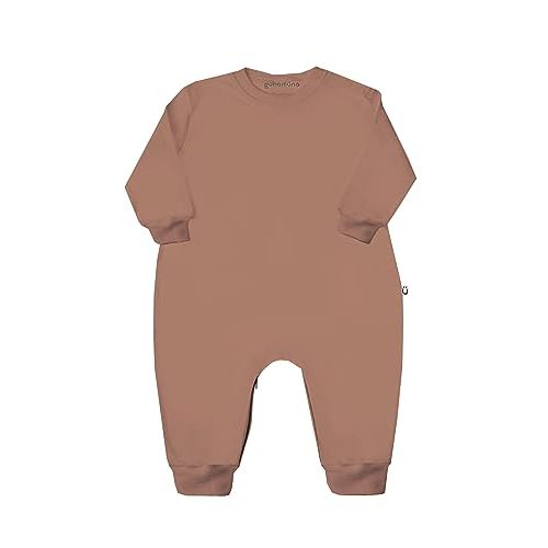 GUNAMUNA Unisex Baby Fleece Jumpsuit, One Piece Outfit for Toddlers Infants, Easy Diaper Changes