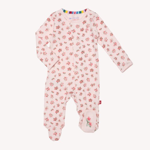bouquet de fleurs organic cotton magnetic parent favorite footie – Magnetic Me