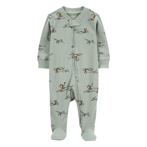 Baby Airplane 2-Way Zip Sleep & Play Pajamas - Carter's | Carter's