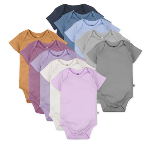 10-Pack Organic Cotton Short Sleeve Bodysuits | Honest Baby Clothing