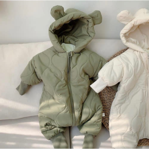Bear Hooded Winter Jumpsuit – Teeny Mini Me