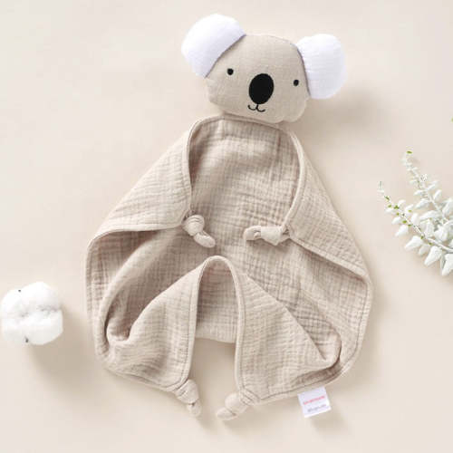 Beige. Organic Cotton Koala Baby Comforter – Nappy Bag Store