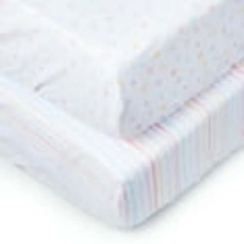 Parent's Choice 2-Piece Cotton Fitted Crib Sheets for Baby Boys and Girls, Dots & Stripes