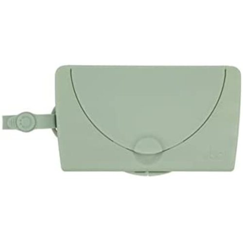 Ubbi On-The-Go Baby Wipes Dispenser, Portable Wipes Contianer for Travel, Diaper Bag Accessory Must Have for Newborns, Reusable Wipes Holder, Sage Green