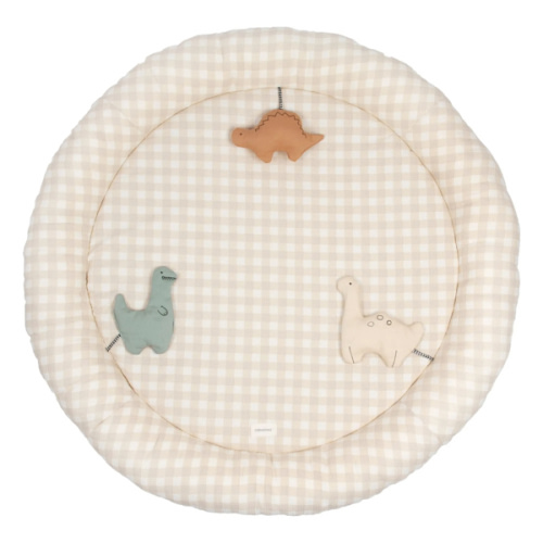 Tapis d'éveil et ses accessoires Dinosaures | Beige