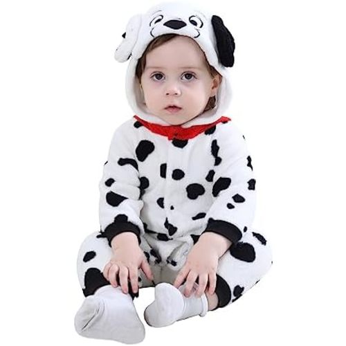 TONWHAR Unisex-Baby Animal Costume Kids' & Toddlers' Winter Hooded Romper Dress Up Jumpsuit