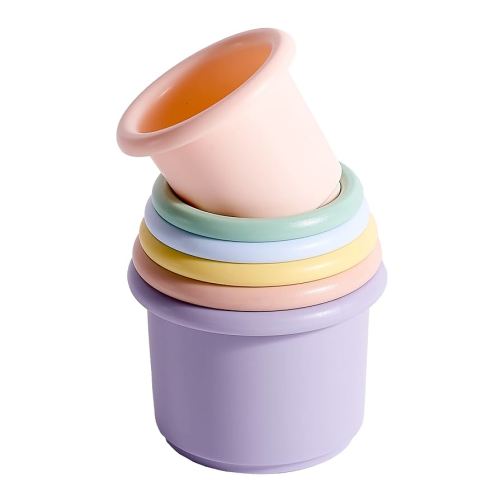 green sprouts Sprout Ware® Stacking Cups, 6mo+ Plant-Plastic, Dishwasher Safe, Tested for Hormones
