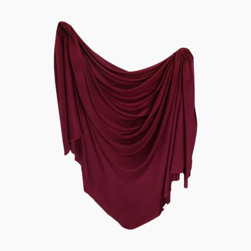 Copper Pearl Knit Swaddle Blanket - Ruby