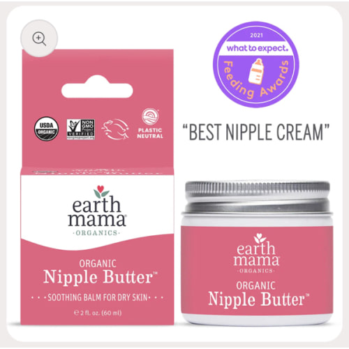 Organic Nipple Butter Breastfeeding Cream | Earth Mama