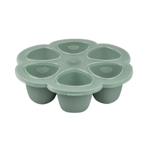 Silicone Multi-Portion Trays 6x3 oz. sage green | BEABA | USA