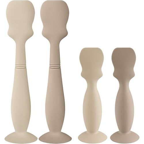 4 Pack Baby Diaper Cream Brush, Color: Natural and Sand