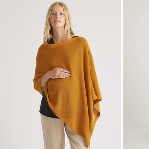 Lightweight Cotton Cashmere Nursing Shawl