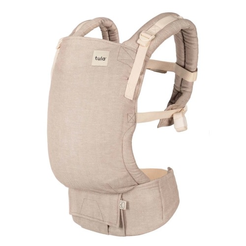 Linen Ergonomic Baby Carrier - Free-To-Grow Sand Tan – Baby Tula US