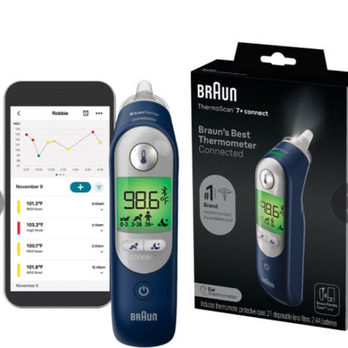 ThermoScan® 7+ Connect Ear Thermometer - Braun Healthcare US