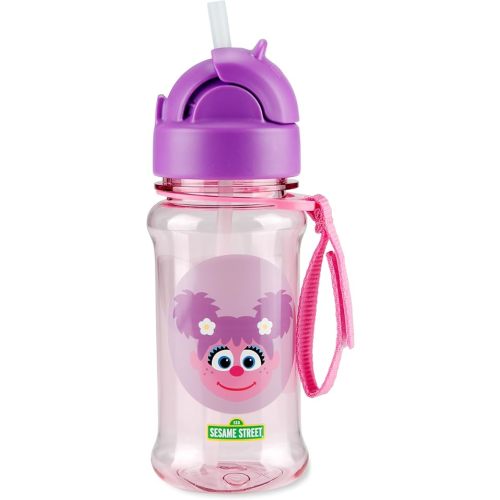 Skip Hop x Sesame Street Toddler Sippy Cup with Straw, Straw Bottle, 12 oz, Abby Cadabby
