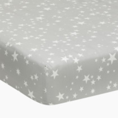 Lambs & Ivy Cotton Fitted Crib Sheet - Milky Way