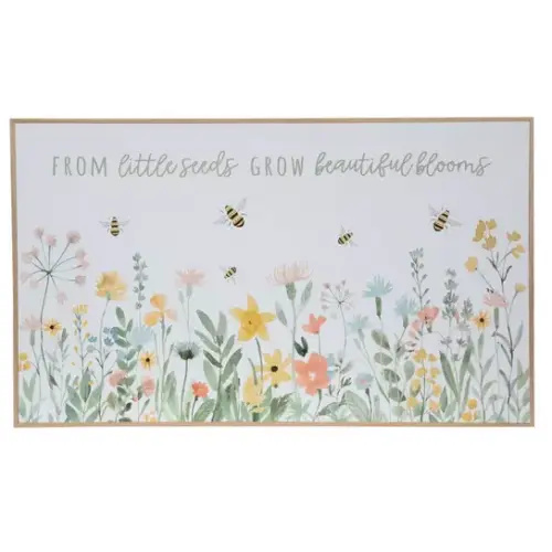 Beautiful Blooms Wood Wall Decor