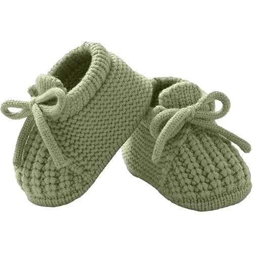 DovFanny Baby Booties Newborn Baby First Shoes Cozy Warm Knit Soft Booties for Toddler Infant Boy Girl