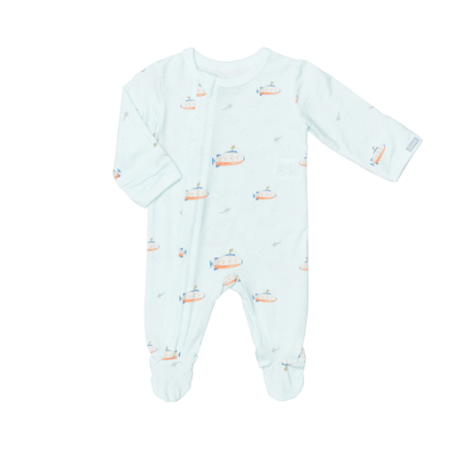 Brands/Coccoli;INFANT/Boy/SLEEPWEAR/ZIPPER FOOTIES
