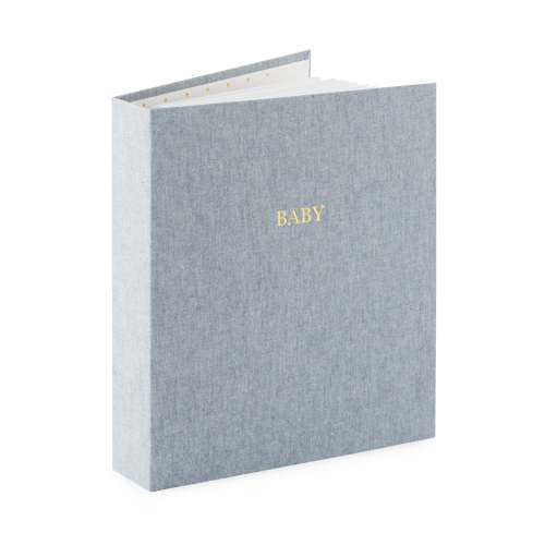 Baby Milestone Book, Chambray | Sugar Paper