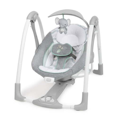 Ingenuity 2-in-1 Portable Baby Swing & Infant Seat with Vibrations, Music, USB - Unisex