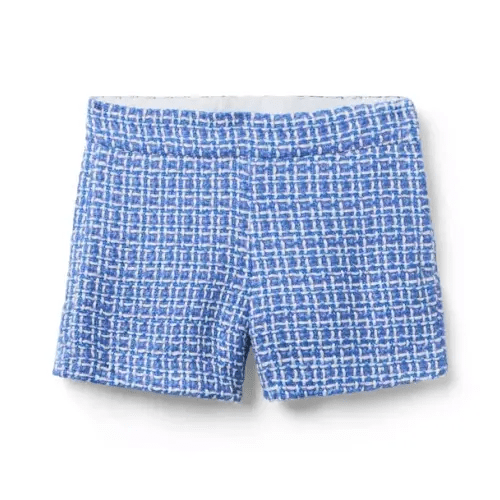 Girl Blue Bouquet Tweed Short by Janie and Jack