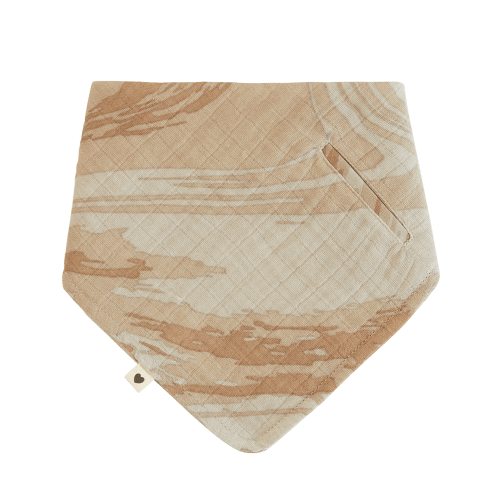 Bandana Bib - Tie Dye Camo Sand