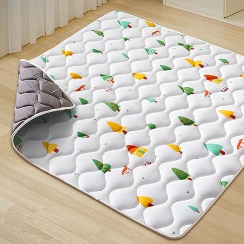 Premium Foam Baby Play Mat 50" X 50", Extra Large Activity Playmats for Babies,Toddlers, Infants, Soft Thicker Sponge Playpen mat for Floor, Play & Tummy Time, Machine Washable for Easy Care