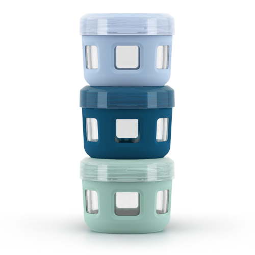 Ello Color Lock 4oz Mini Condiment Containers