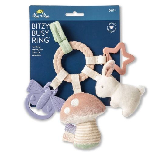 Itzy Ritzy Bitzy Busy Ring Teething Activity Toy, Color: Bunny