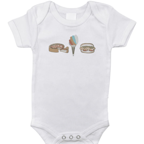 Chicago Foodie Baby Onesie – Little Hometown