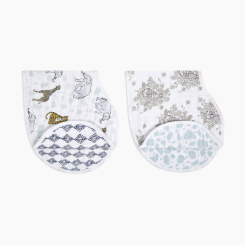 Aden + Anais Cotton Muslin Burpy Bibs (2 Pack) - Jungle