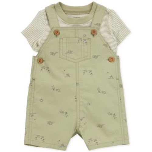 Baby Boys Cotton T-Shirt & Shortall, 2 Piece Set