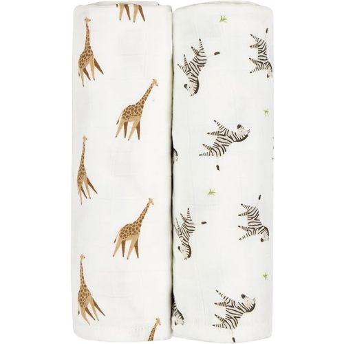 Ultra-Soft Baby Swaddle - Baby Essentials, Newborn Essentials,70% Bamboo Viscose and 30% Spandex, (Giraffe & Zebra)