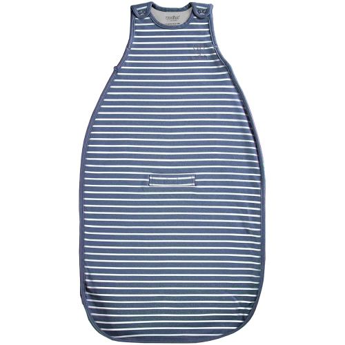 Woolino 4 Season Ultimate Baby Sleeping Bag - Merino Wool and Organic Cotton Universal Size Adjustable Sleep Sack for Baby - Two-Way Zipper Sleeping Bag (2-24 Months) - Navy Blue