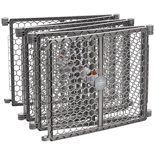 Regalo Plastic 192-Inch Super Wide Adjustable Baby Gate and Play Yard, 2-In-1, Bonus Kit, Includes 4 Pack of Wall Mounts-4 Count (Pack of 1)