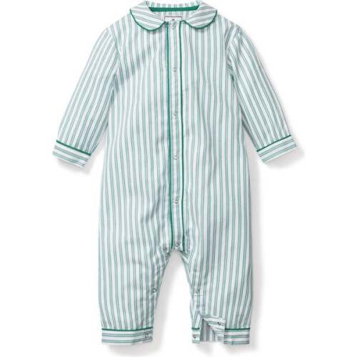 Cambridge Romper, Emerald Ticking - Petite Plume Rompers | Maisonette
