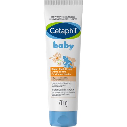 Cetaphil Baby Diaper Rash Cream with Organic Calendula | Helps Treat and Heal Diaper Rash | Hypoallergenic | Paraben, Fragrance and Steroid Free | Pediatriciation Recommended | 70g