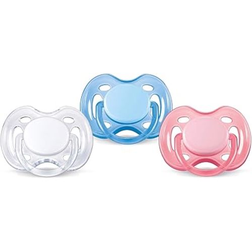 Philips AVENT BPA Free Freeflow Pacifier, 0-6 Months, 2-Pack, Assorted Colors