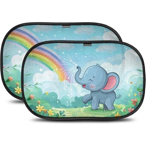 Car Window Shade for Baby with Certified UV-Protection 2 Pack - 20"x12"