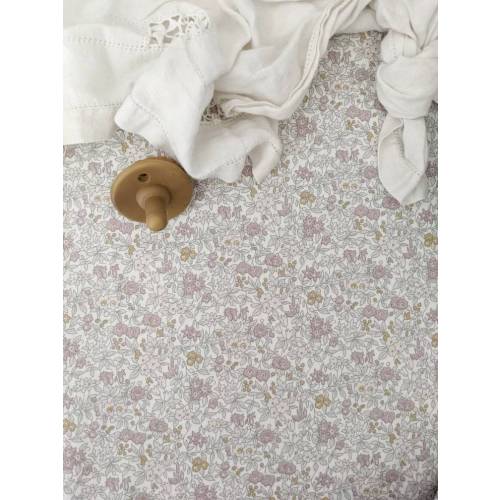 Girls Crib Bedding LIBERTY london Blush pink bouquet 100% cotton delicate Floral Cot Sheets