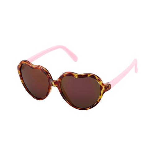 Baby Tortoise Shell Heart Sunglasses, 0-3T