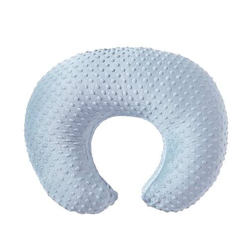 ESEN Nursing Pillow and Body Positioner for Breast Feeding and Bottle Feeding, Ultra Soft Baby Breastfeeding Pillows with Removable Nursing Pillow Cover for More Support for Mom and Baby (Blue)