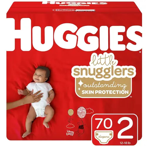 Huggies Little Snugglers Baby Diapers, Size 2, 70 Ct