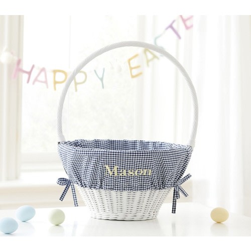 Gingham Easter Basket Liners