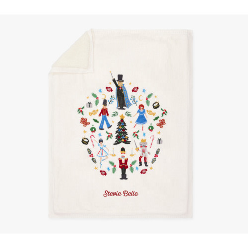 Rifle Paper Co. Nutcracker Heirloom Baby Blanket