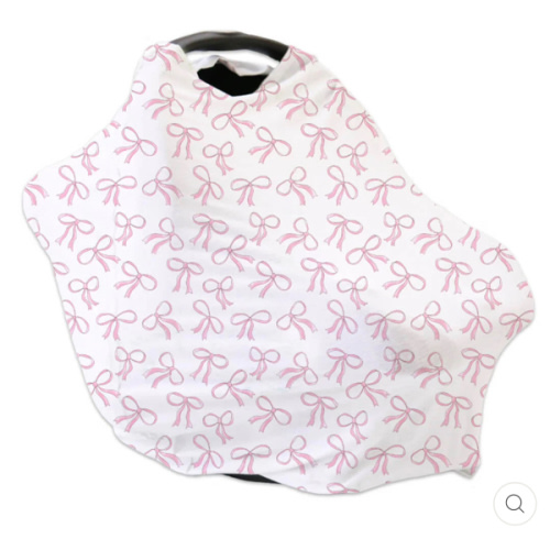 Blushing Bows Multi-Use Stretchy Car Seat & Nursing Cover