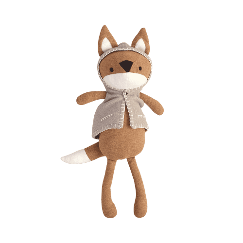 Crane Baby Frankie Fox Plush Toy – Soft Stuffed Animal for Kids – 12-Inch Cuddly Fox Plushie