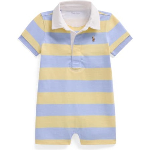Rugby Stripe Cotton Jersey Romper