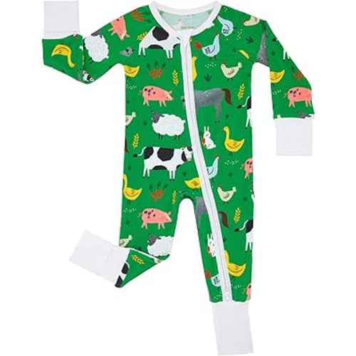 Little Sleepies Pajamas for Baby Boys & Girls, Viscose from Bamboo Baby Pajamas, Snug Baby Sleeper, Toddler PJs, 2-Way Zipper
